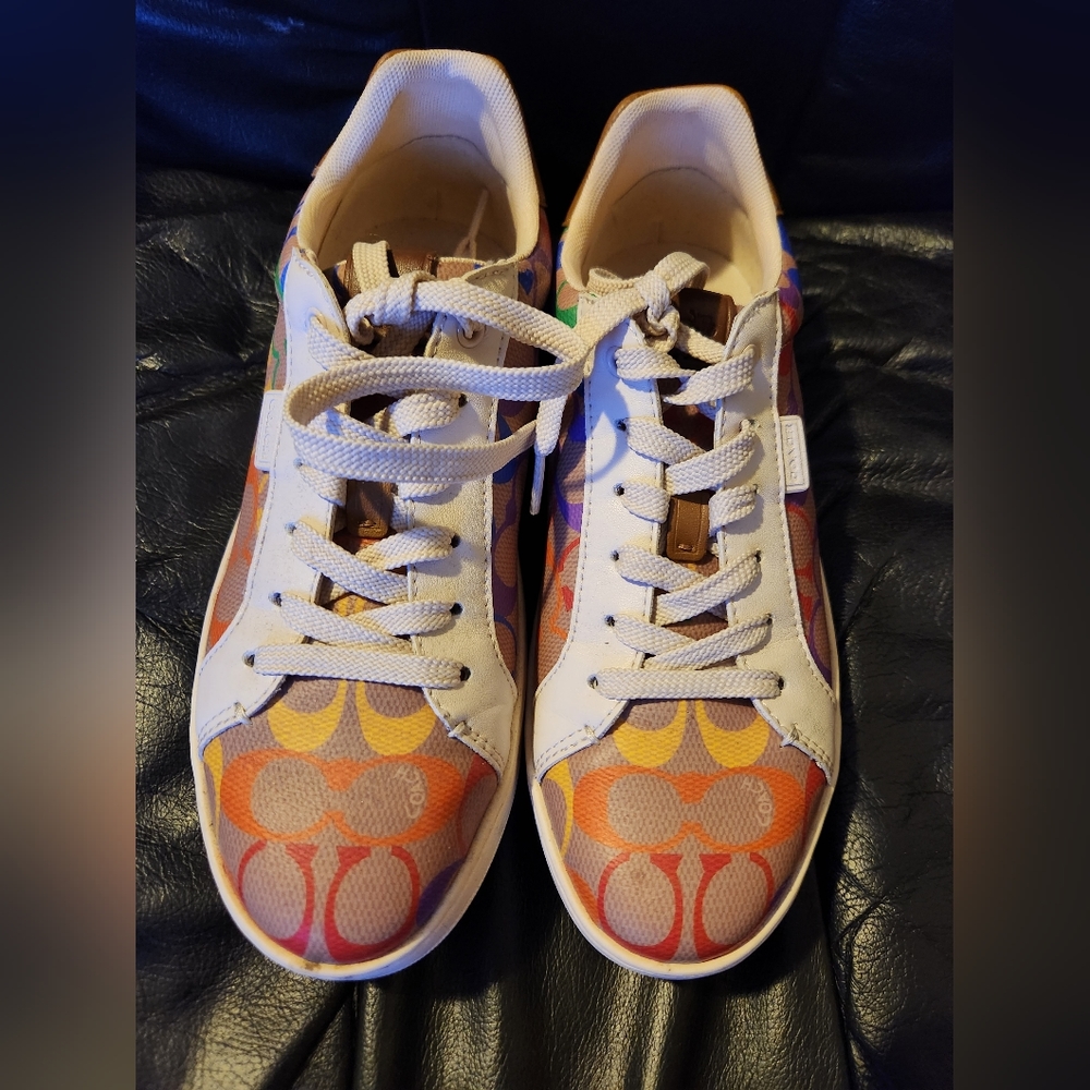 Coach rainbow women's sneakers size 8.5